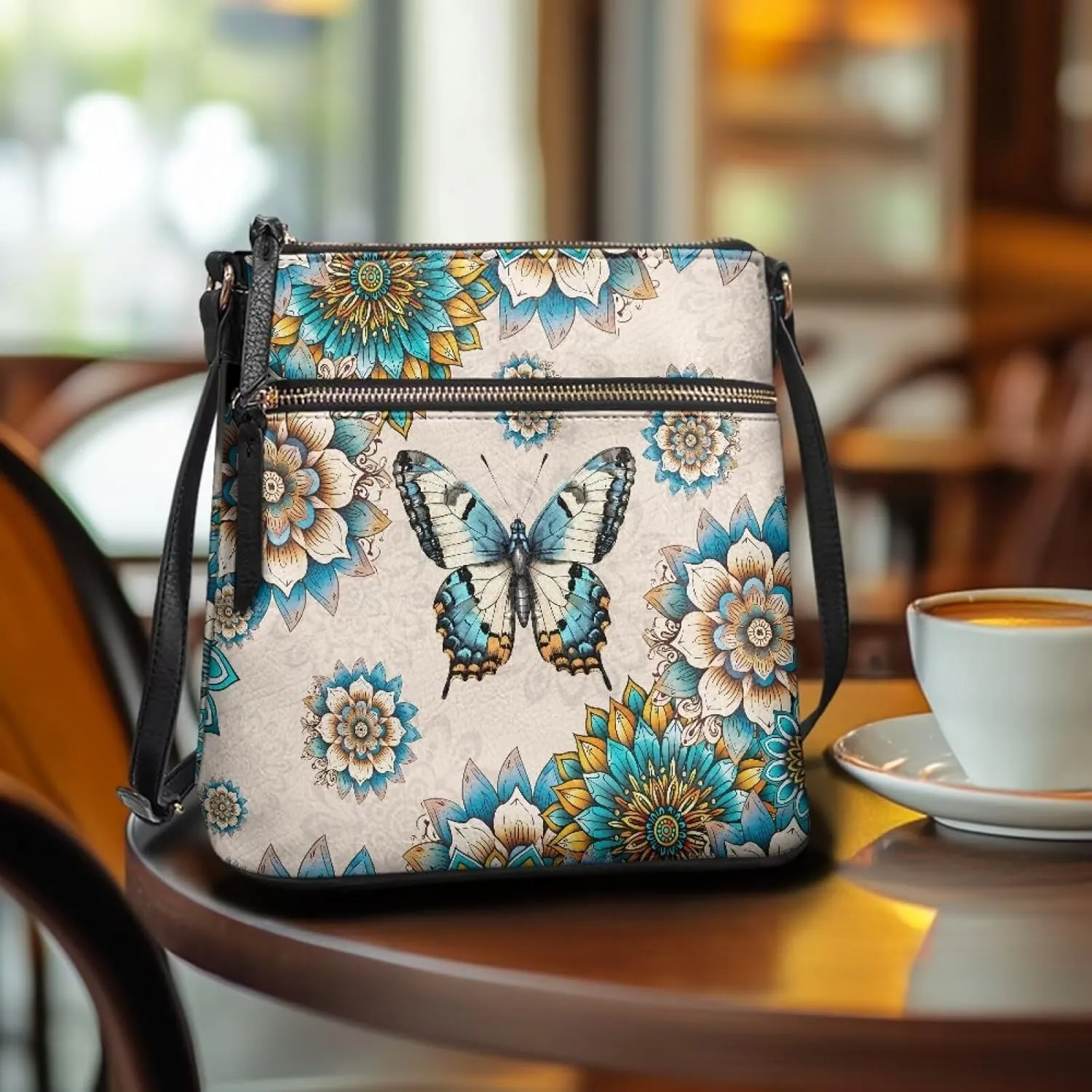 Leather Crossbody Bags for Women Travel Cell Phone Purse with Adjustable Strap Fashion Shoulder Handbag Wallet