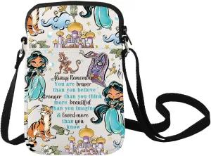 LEVLO Jasmine Princess Crossbody Bag Jasmine Fans Gift Jasmine Shoulder Bag Jasmine Movie Fans Merchandise