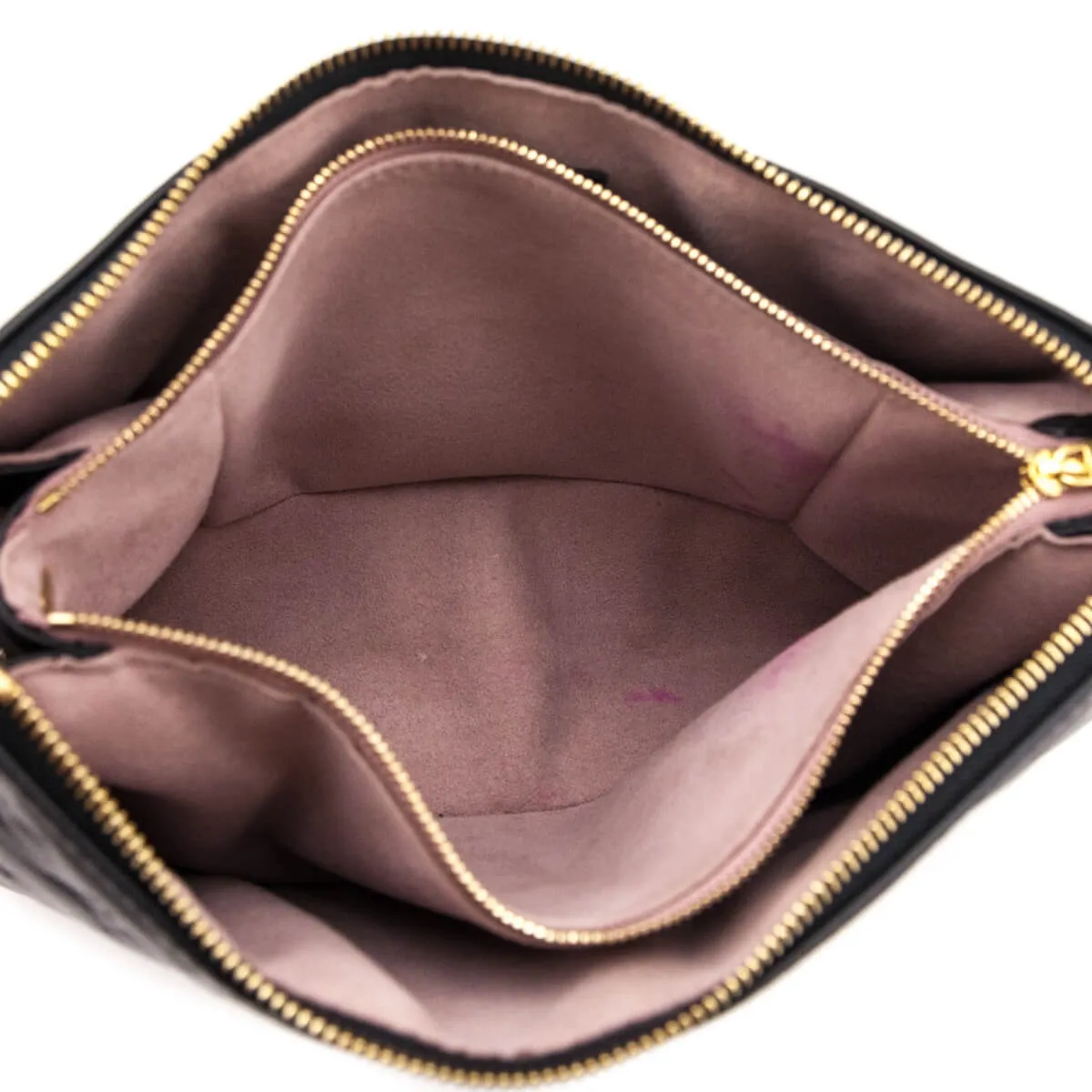 Louis Vuitton Black Monogram Embossed Lambskin Coussin PM