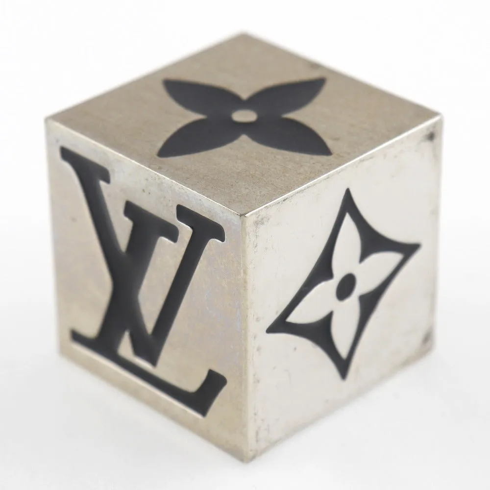 LOUIS VUITTON Other miscellaneous goods M99454 magnet Silver Table game Cube game mens() Used