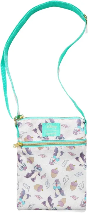 Loungefly Disney Chip 'N' Dale Acorn Passport Crossbody Bag BLUE NONE