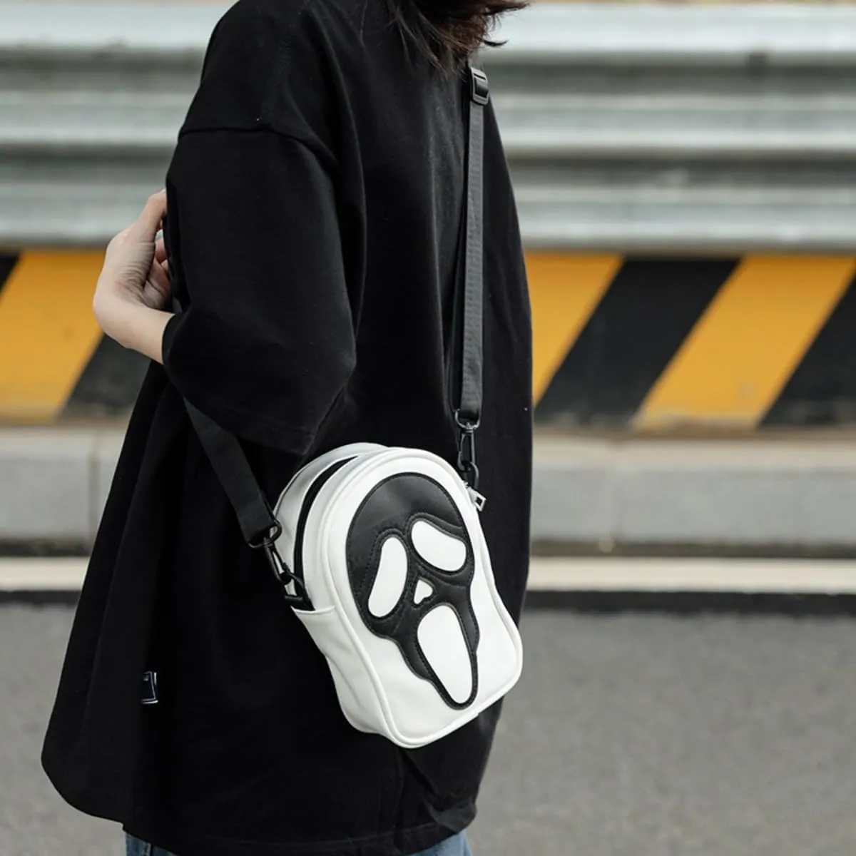 Lovely Ghost Face Purse,PU Ladies Handbag Scream Purse scream ghost face bag