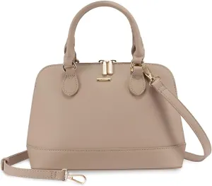 LOVEVOOK Purse for Women Small Crossbody Bags Classic Double Zip Top Handle Dome Satchel Bag
