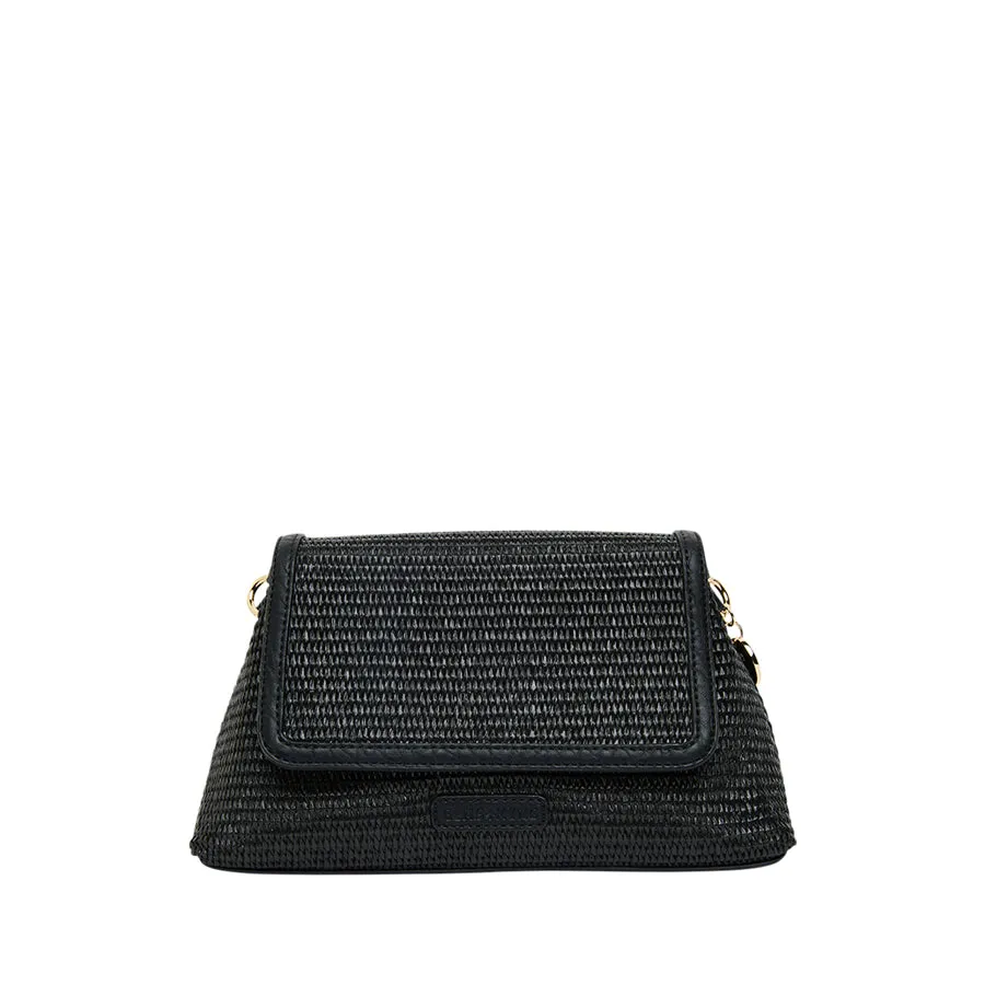 LUGANO CROSSBODY - BLACK WEAVE