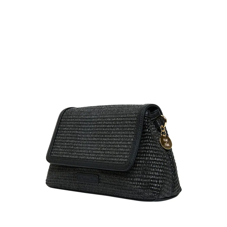 LUGANO CROSSBODY - BLACK WEAVE