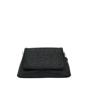 LUGANO CROSSBODY - BLACK WEAVE