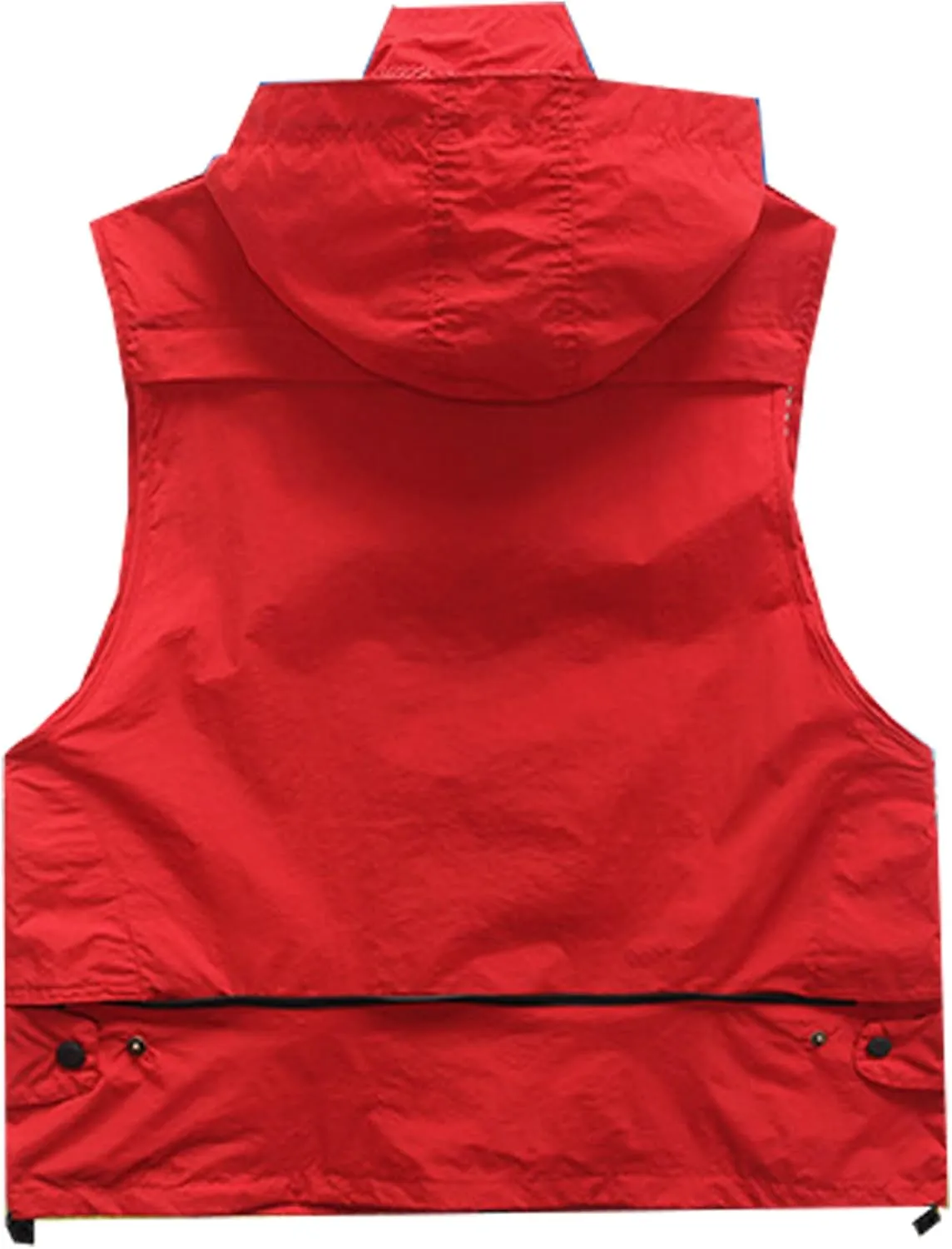 M2C Mens Hooded Mesh Multiple Pockets Traveling Vest