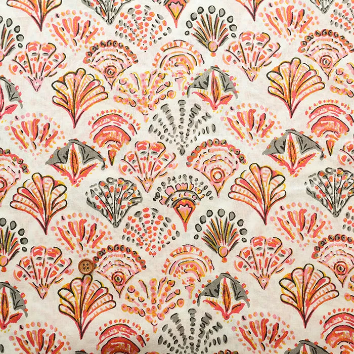Made in India Cotton Cambric Print Fabric - Ethnic