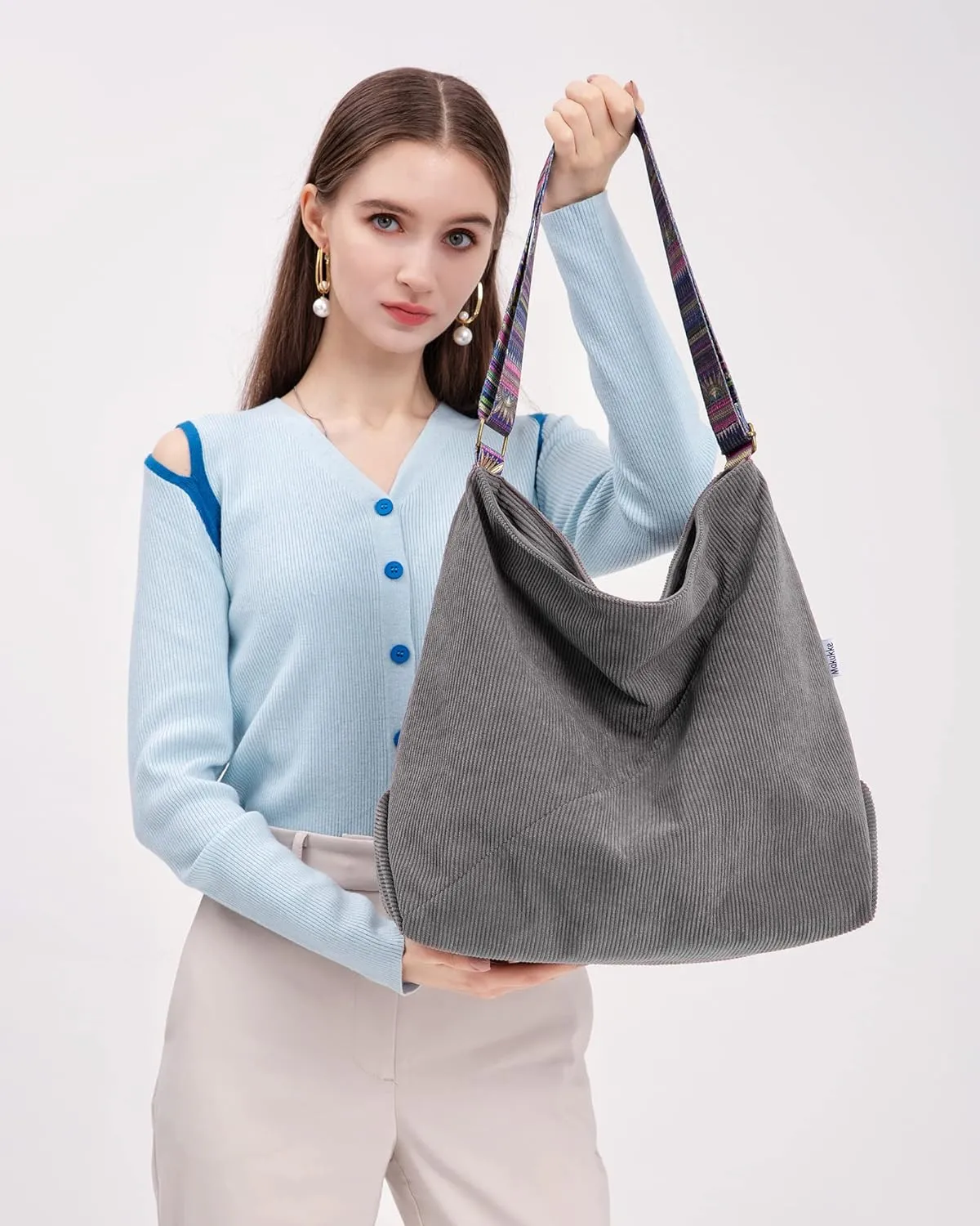 Makukke Tote Bag Women Large Crossbody Bag Stylish Handbag for Women Corduroy Hobo Bag Fashion shoulder Bag Purse