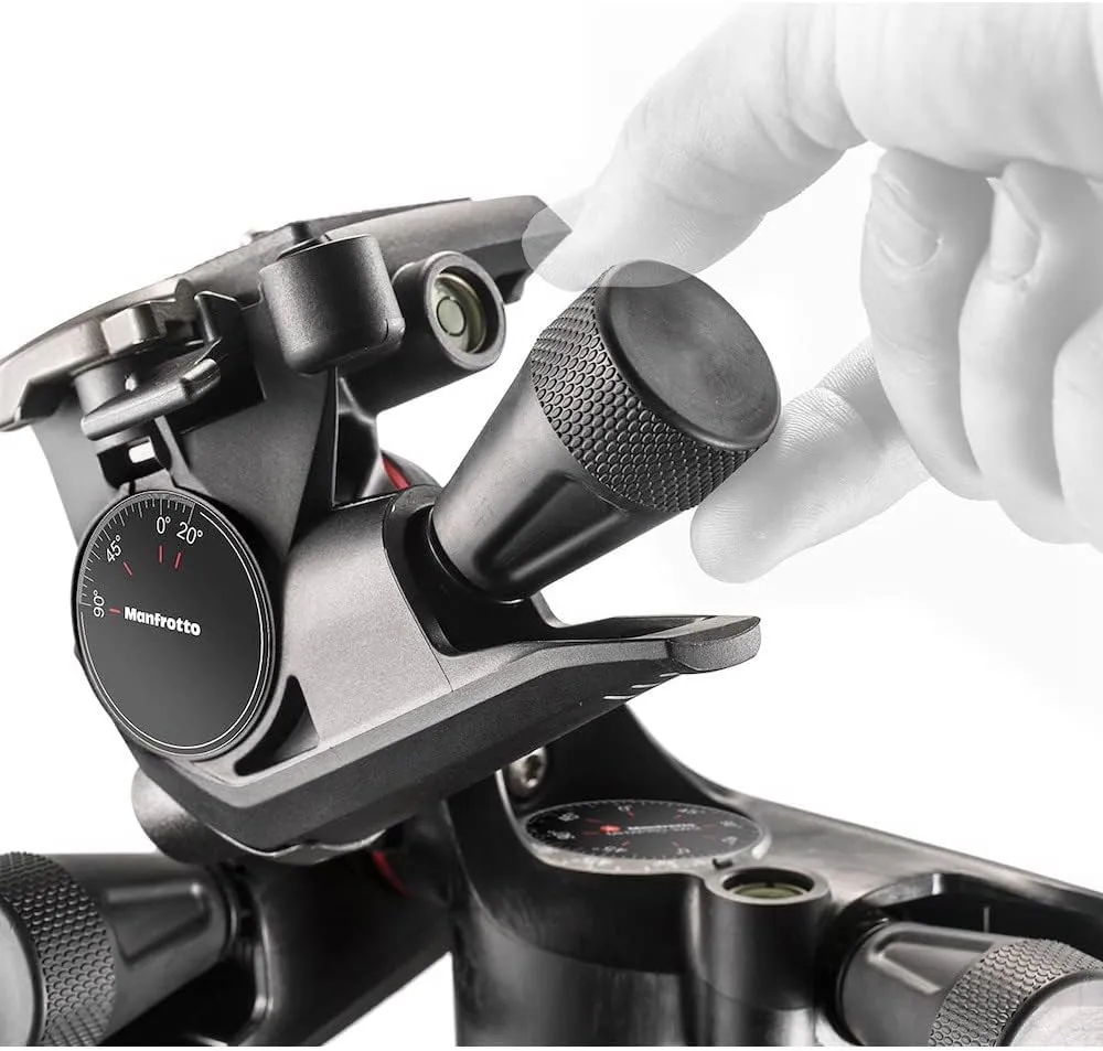 Manfrotto XPRO 3-Way Head, Camera Tripod Head, 3-Axis Movement, High Precision, Photography Equipment for Content Creation, Photography, Vlogging