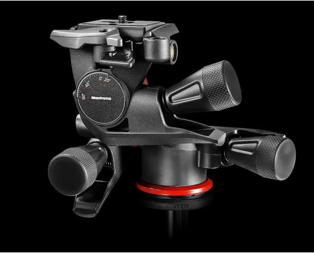 Manfrotto XPRO 3-Way Head, Camera Tripod Head, 3-Axis Movement, High Precision, Photography Equipment for Content Creation, Photography, Vlogging