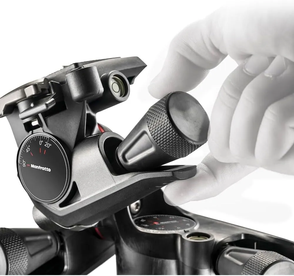 Manfrotto XPRO 3-Way Head, Camera Tripod Head, 3-Axis Movement, High Precision, Photography Equipment for Content Creation, Photography, Vlogging