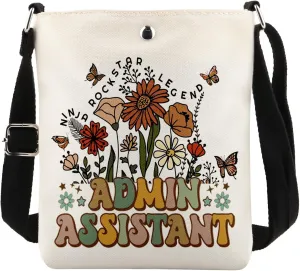 MAOFAED Administrative Assistant Gift, Admin Assistant Crossbody Bag, Administrator Gift, Secretary Assistant Gift