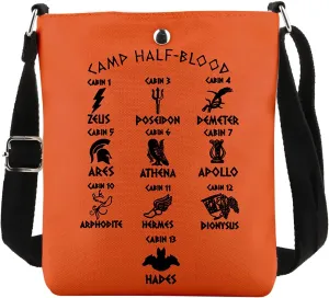 MAOFAED Camp Half - Blood Crossbody Bag, Camp Half - Blood Cabins Gift, Camp Half - Blood Long Island (camphalfbloodXK)