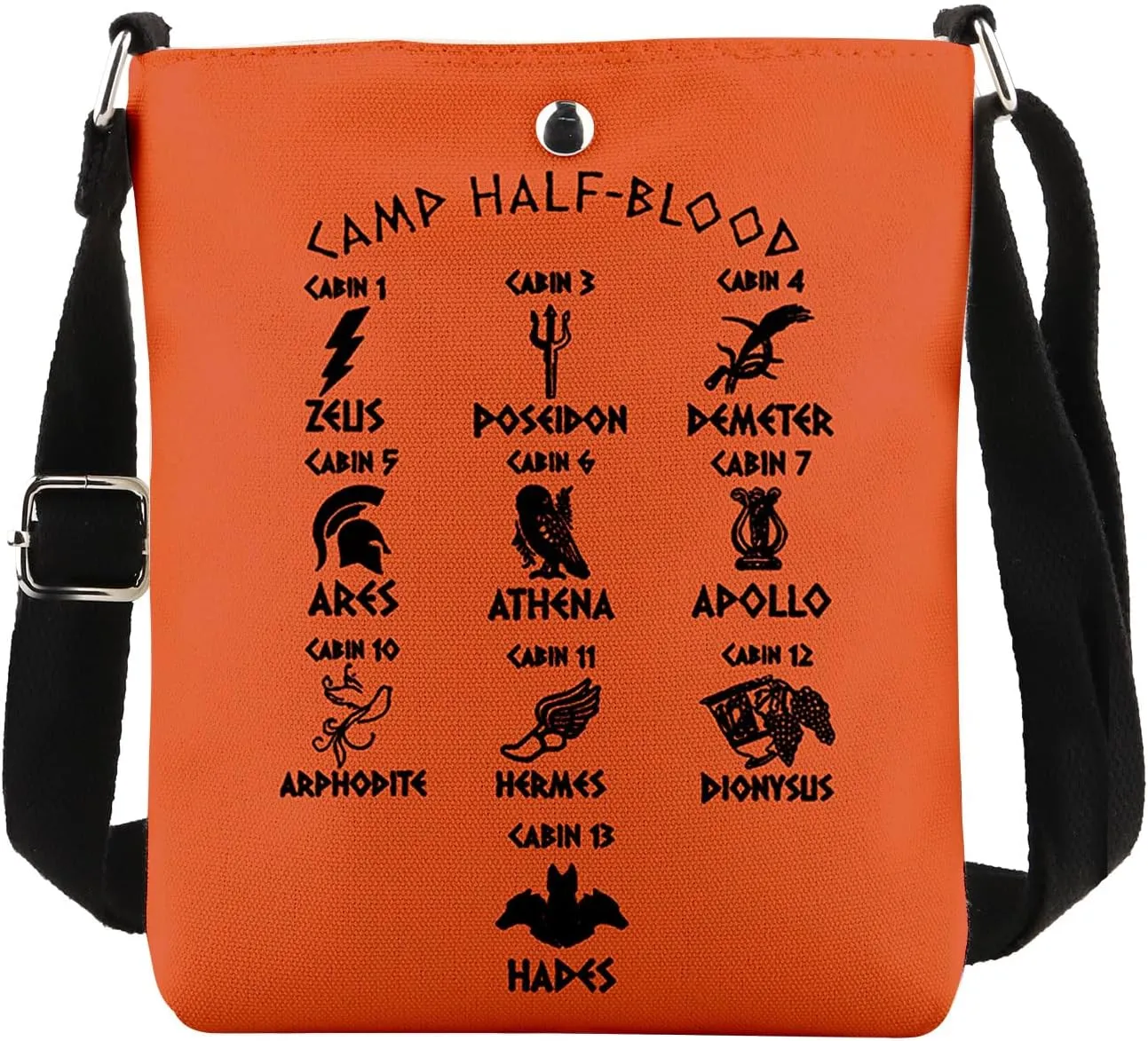 MAOFAED Camp Half - Blood Crossbody Bag, Camp Half - Blood Cabins Gift, Camp Half - Blood Long Island (camphalfbloodXK)