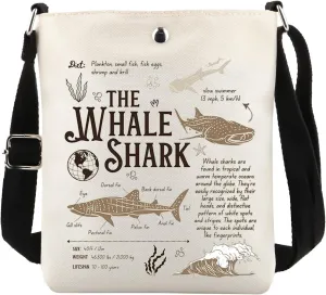 MAOFAED The Whale Shark Crossbody Bag, Shark Lovers Gift, Sea Creature Gift, Ocean Lover Gift, Whale Shark Fan Gift (whale shark)
