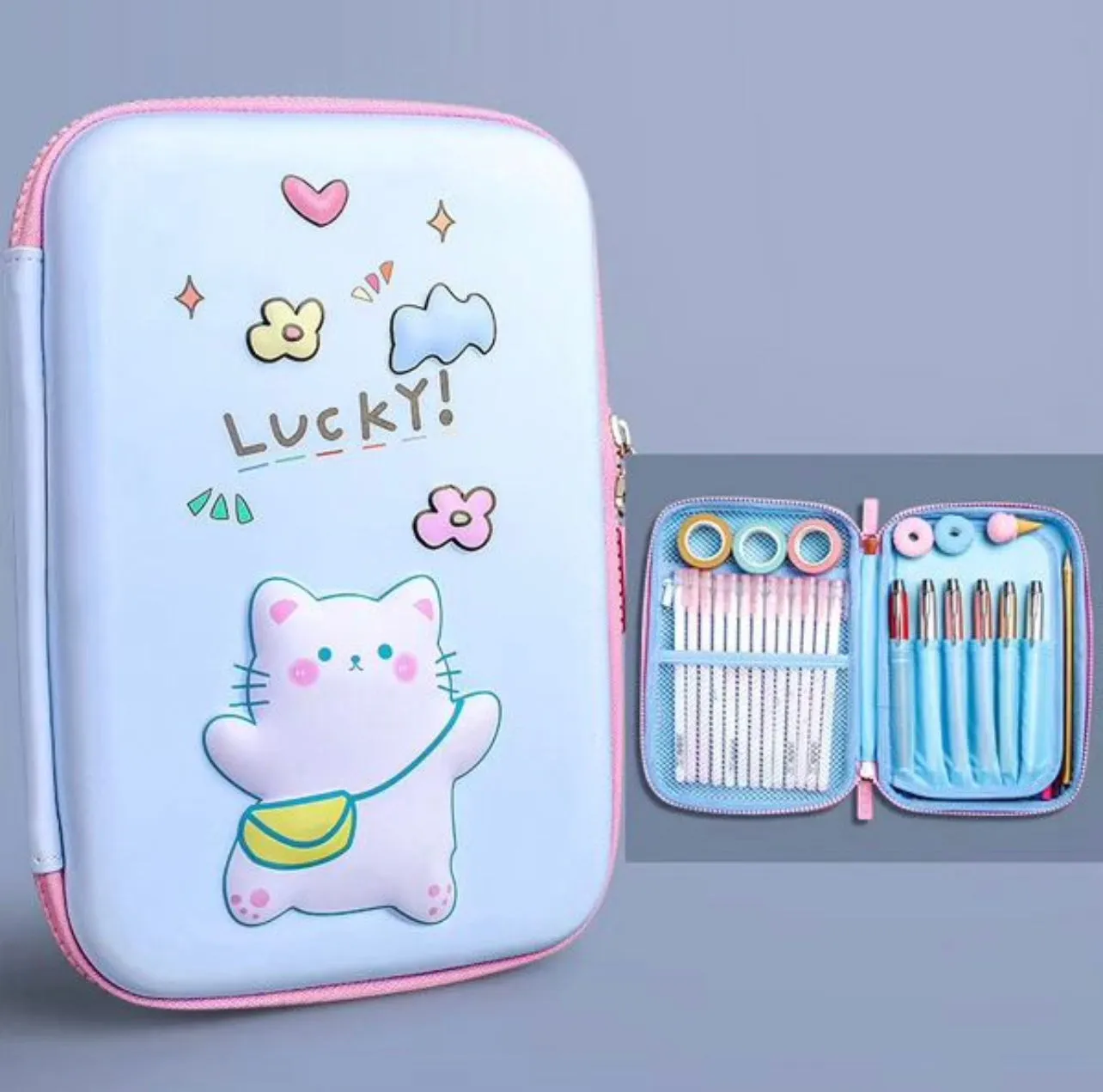 Matte 3D Utility Stationery Pouch