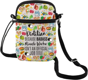 MEIKIUP Dietitian Crossbody Bag Nutritionist Gift Dietitian Appreciation Gifts Dietitian Graduation Gift