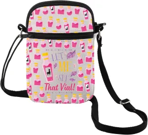 MEIKIUP Emperor Shoulder Bag Let Me See That Vial Crossbody Bag Poison Llama Zipper Pouch Cartoon Movie Lover Gift