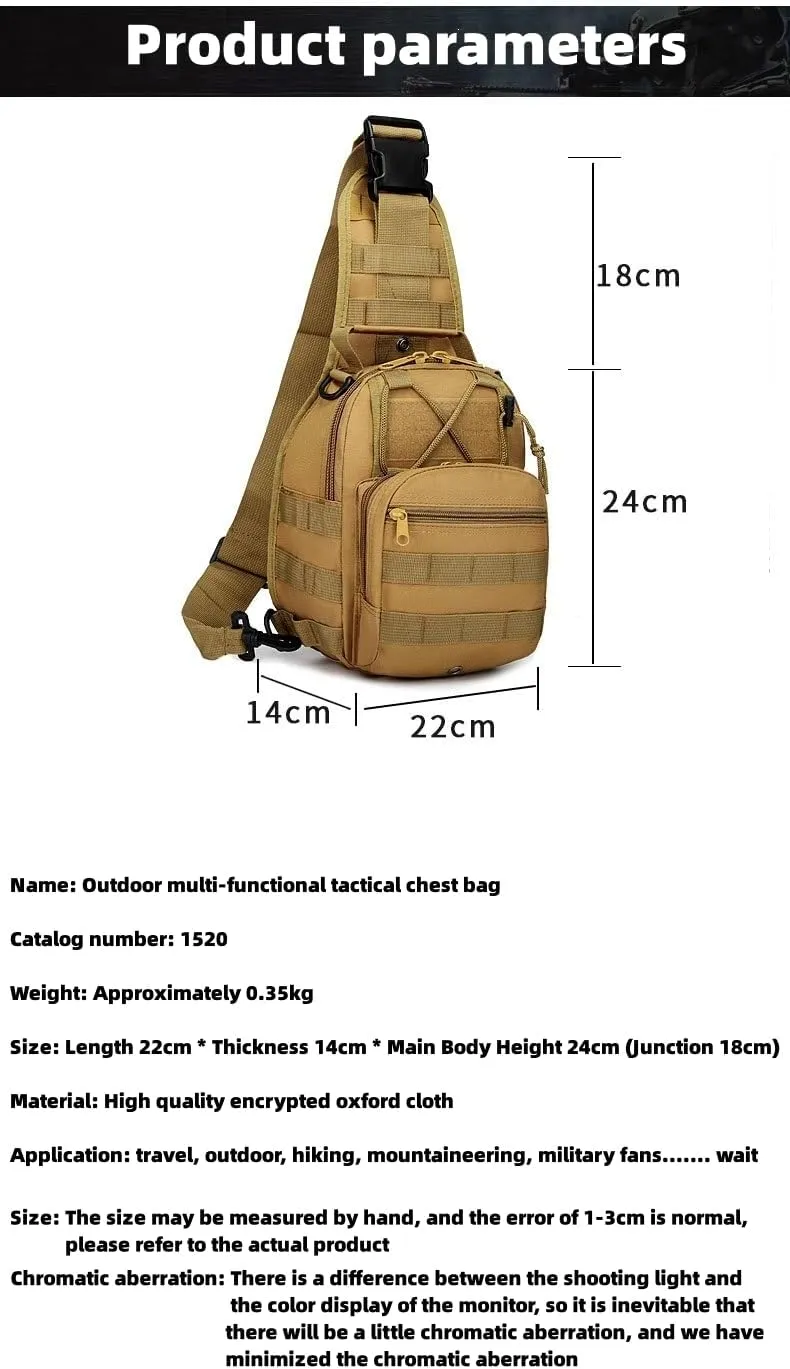 Men's Chest Bag Oxford Bag Crossbody Bag Shoulder Bag Korean Version Small Backpack Casual Belt Bag (black)