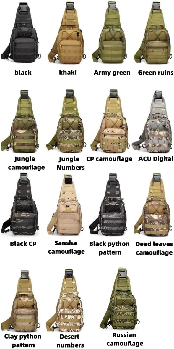 Men's Chest Bag Oxford Bag Crossbody Bag Shoulder Bag Korean Version Small Backpack Casual Belt Bag (black)