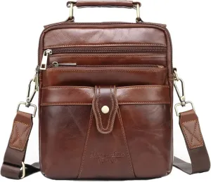 Men's Genuine Leather Messenger Shoulder Bag Handbag CrossBody Briefcase