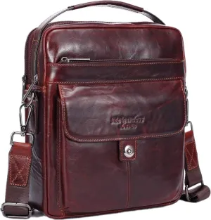 Men's Genuine Leather Messenger Shoulder Bag Handbag CrossBody Briefcase
