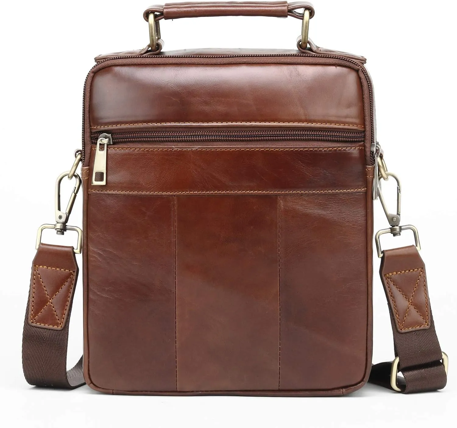 Men's Genuine Leather Messenger Shoulder Bag Handbag CrossBody Briefcase