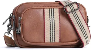 Men's Leather Shoulder Crossbody Bag, Daytime Small Wallet Backpack, Anti-theft Travel Chest Bag with