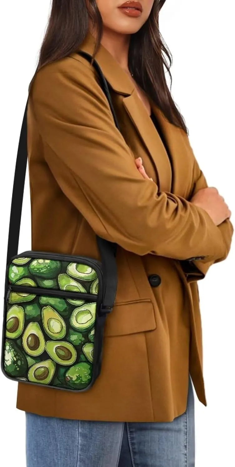 Messenger Bag Vintage Ladies Handbags Cross Body Designer Polyester Purse with Front Pockets