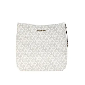 Michael Kors Signature Jet Set Vanilla Messenger Crossbody Bag
