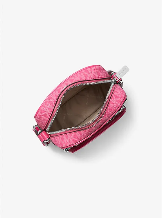Micheal Kors Jet Set Medium Signature Logo Crossbody Bag Dragonfruit