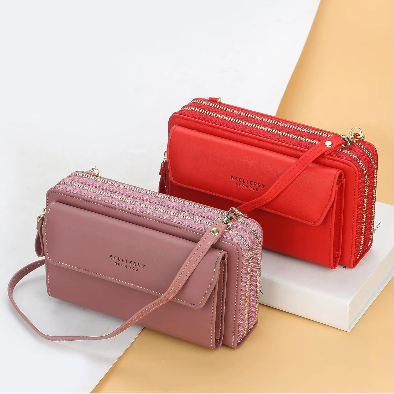 Mn&Sue Small Cellphone Crossbody Shoulder Bag Purses for Women, Lightweight Card Holder Wallet Purse and Handbag