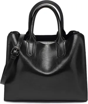 Mokcoliy]【Women's Crossbody Tote Bag 2021 Retro Stylish Shoulder Bag, Large Capacity PU Leather Handbag for Everyday Use, Office & Weekend, Fashion-Forward Functional Design