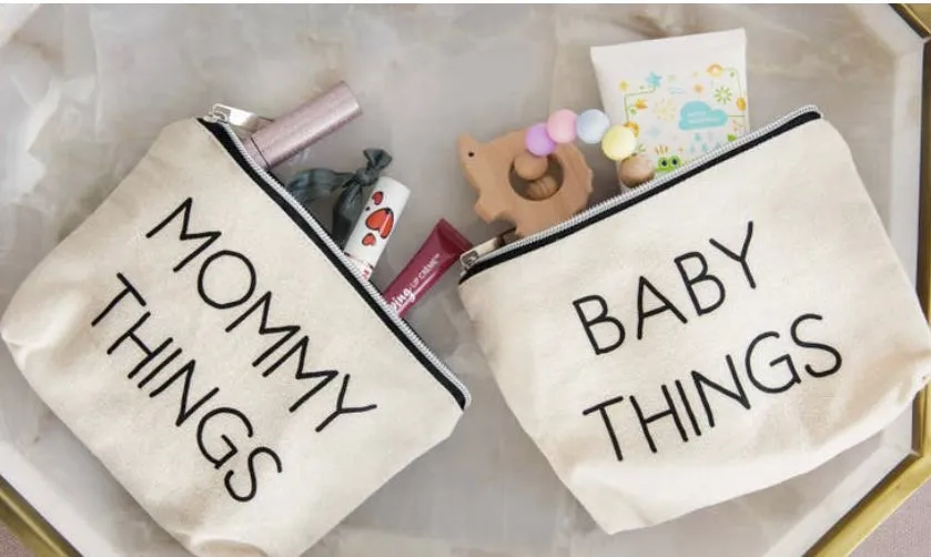 Mommy and Baby Travel Pouches