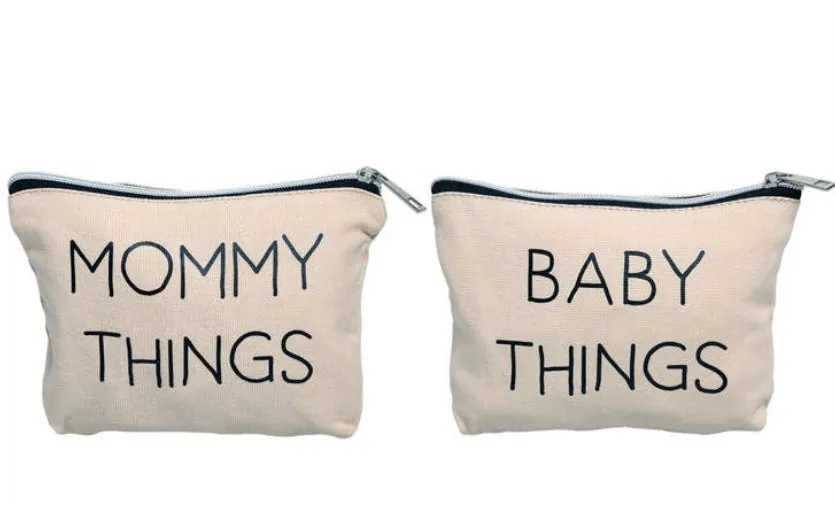 Mommy and Baby Travel Pouches