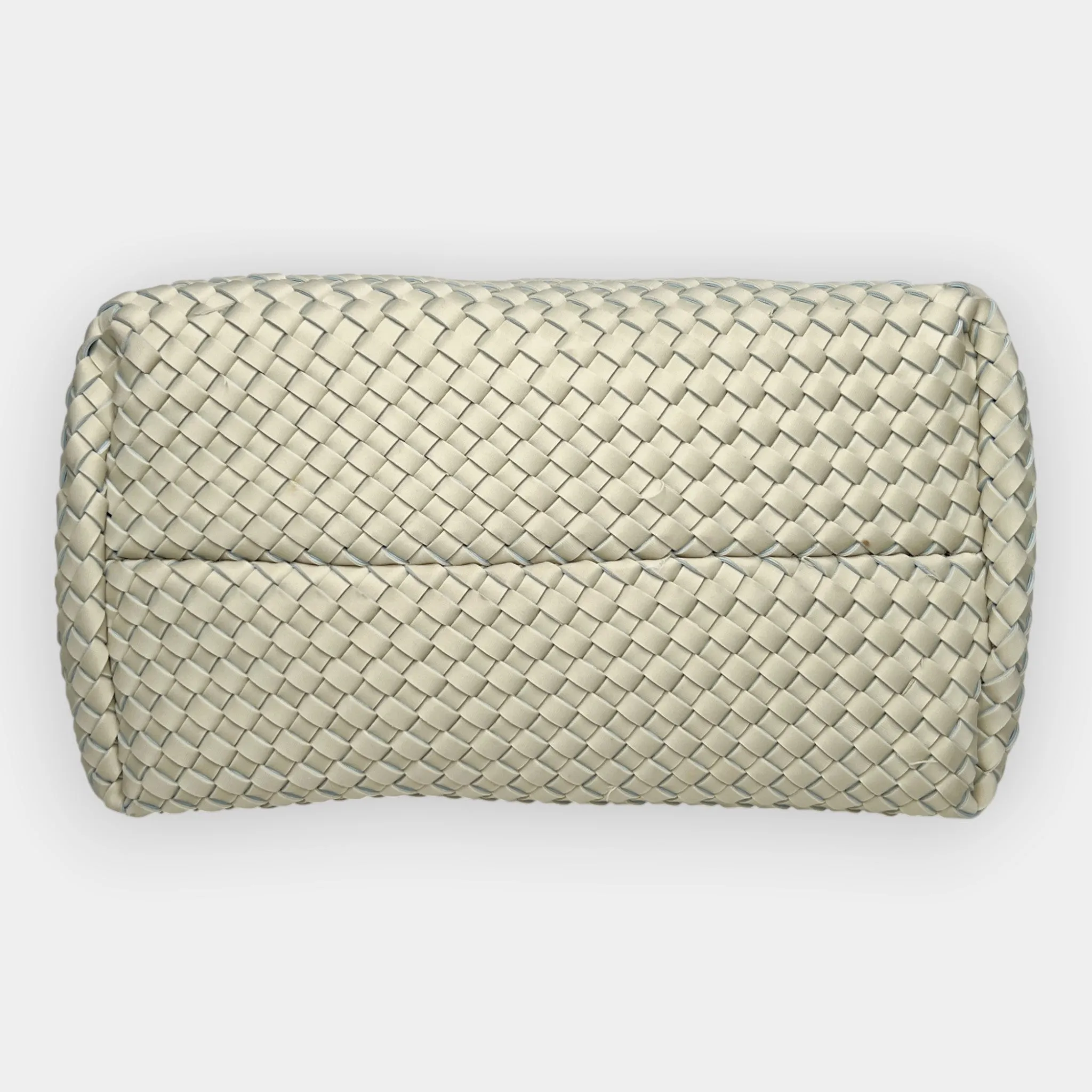 Mon Milou Pale Green and Blue Neoprene Woven Bag