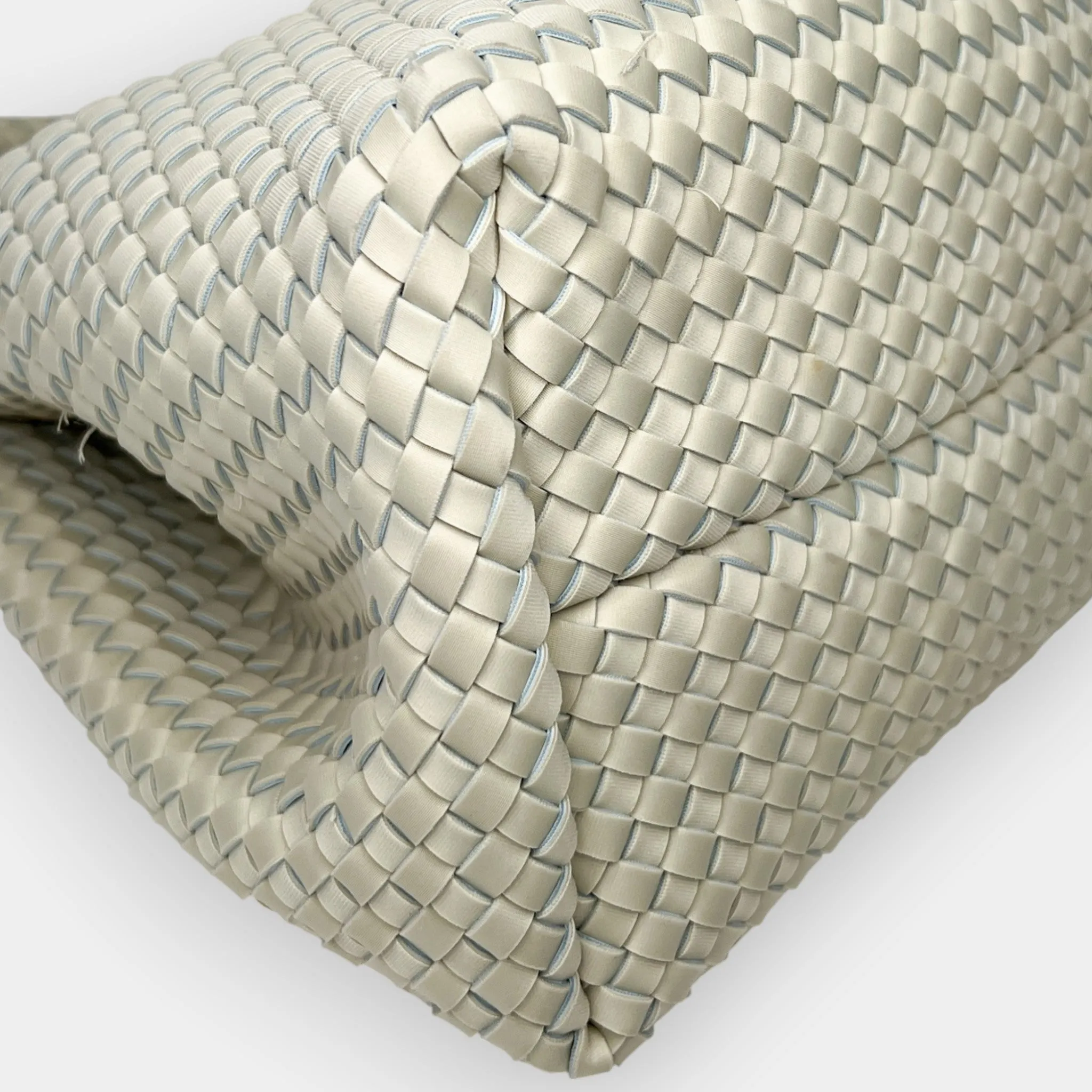 Mon Milou Pale Green and Blue Neoprene Woven Bag