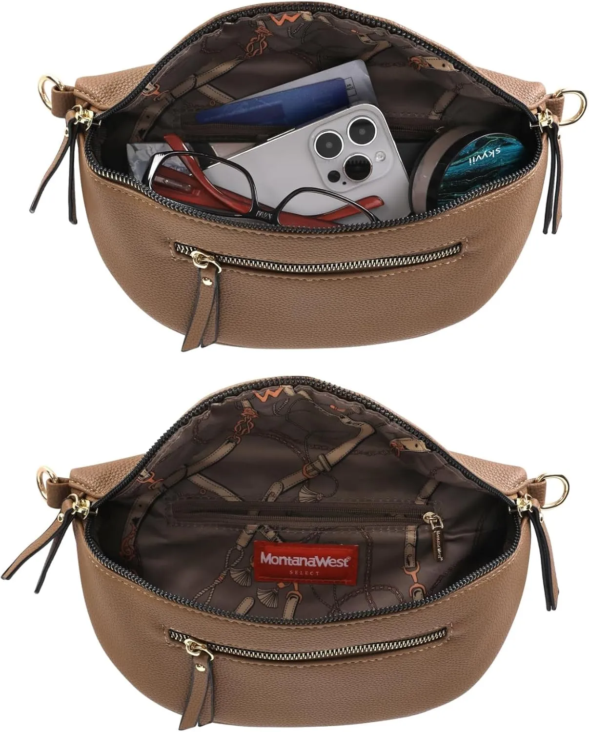 Montana West Crossbody Bags for Women Bum Bag Sling Purse with Adjustable Strap