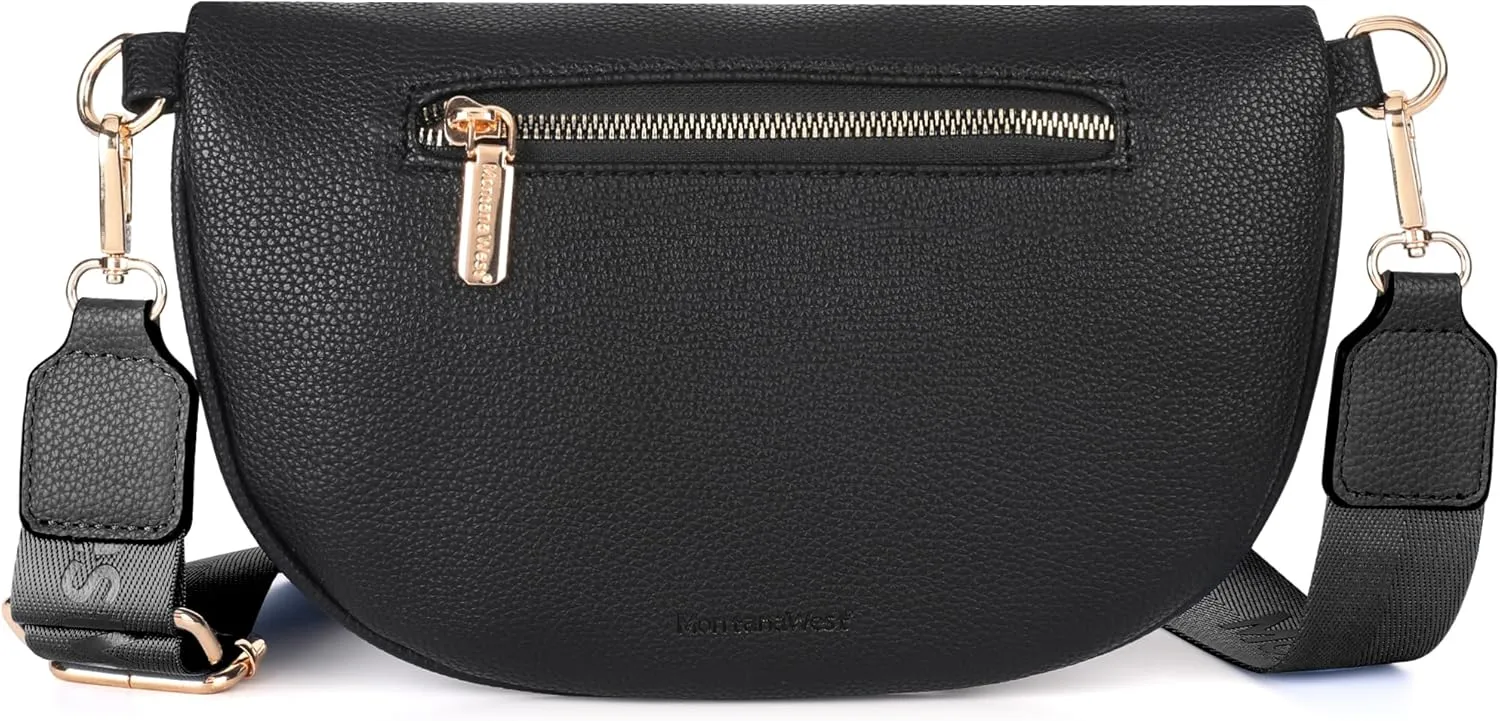 Montana West Crossbody Bags for Women Bum Bag Sling Purse with Adjustable Strap