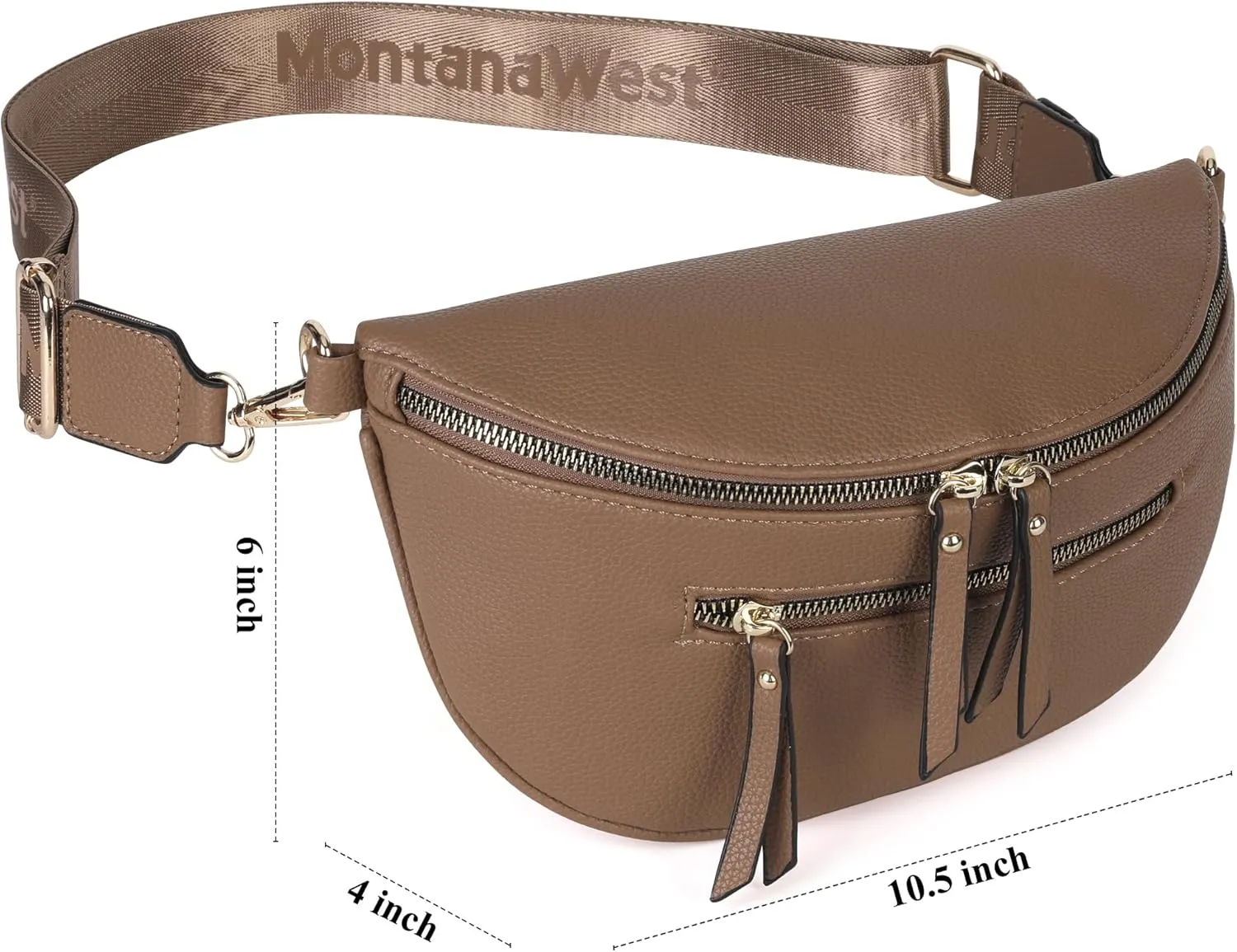 Montana West Crossbody Bags for Women Bum Bag Sling Purse with Adjustable Strap