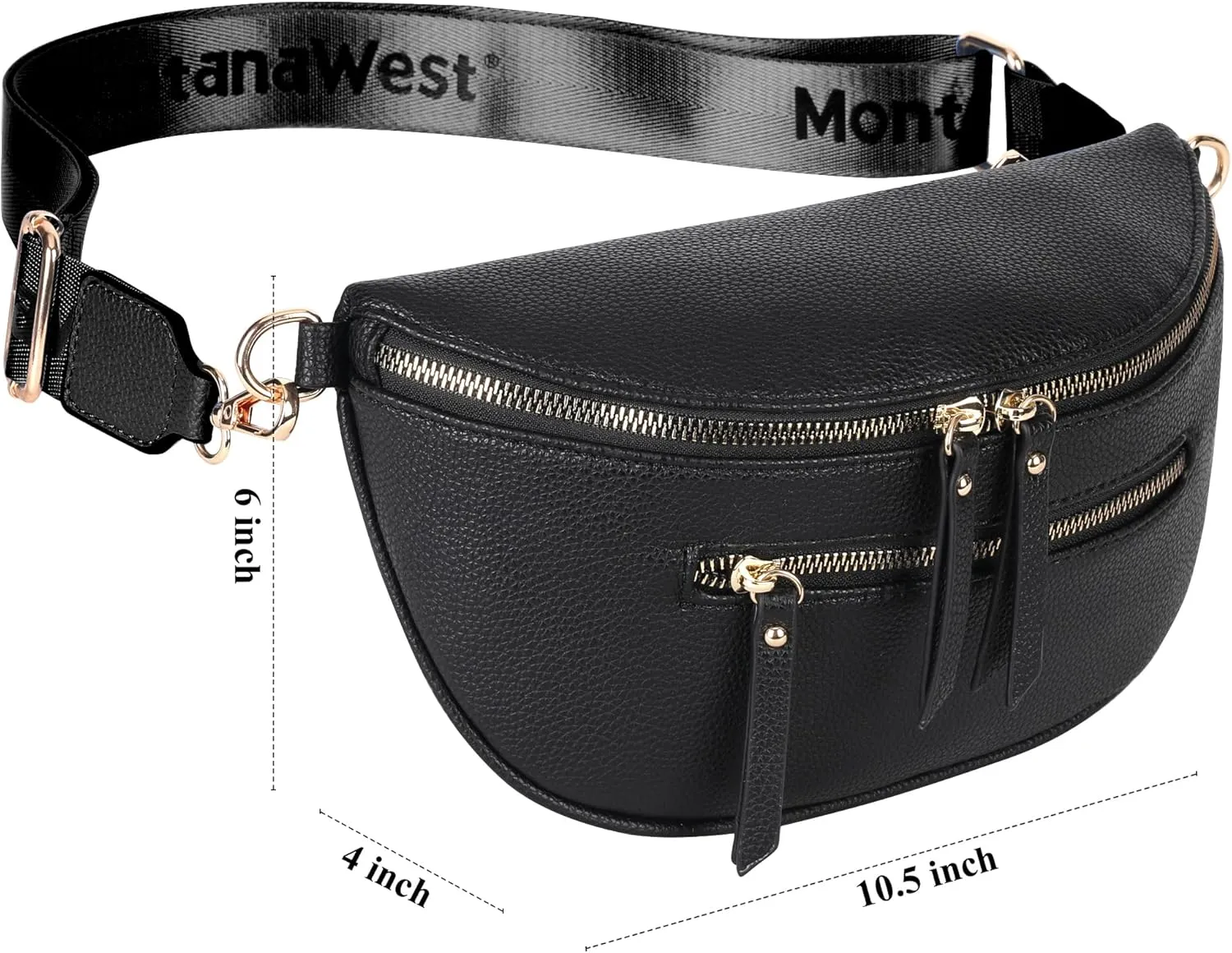 Montana West Crossbody Bags for Women Bum Bag Sling Purse with Adjustable Strap