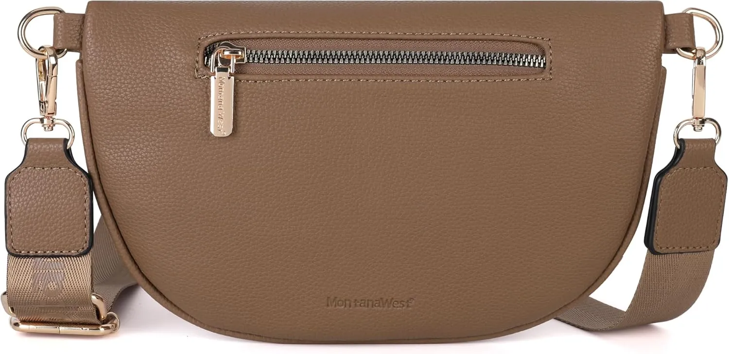 Montana West Crossbody Bags for Women Bum Bag Sling Purse with Adjustable Strap