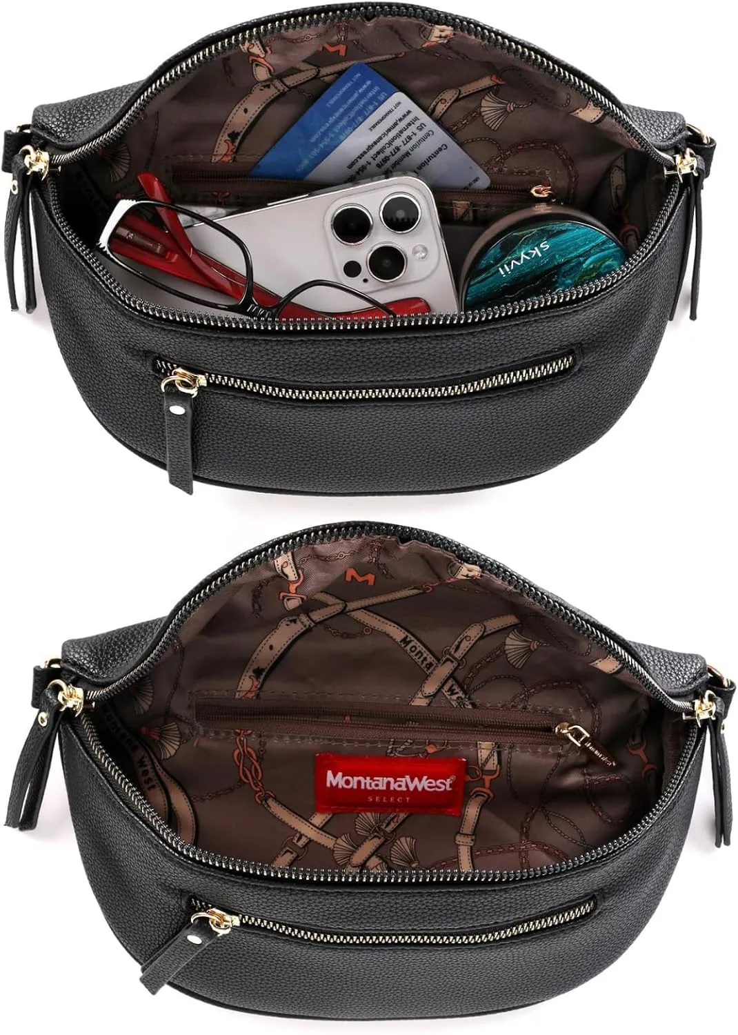 Montana West Crossbody Bags for Women Bum Bag Sling Purse with Adjustable Strap
