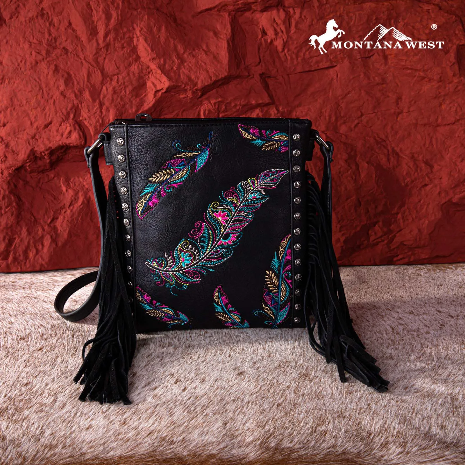Montana West Embroidered Collection Concealed Carry Crossbody