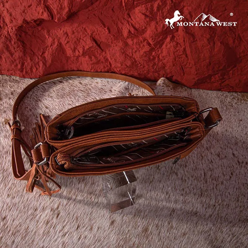 Montana West Embroidered Collection Concealed Carry Crossbody