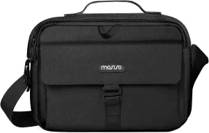 MOSISO Camera Shoulder Bag Case Crossbody Sling Purse, DSLR/SLR/Mirrorless Compact Padded Photography Handbag with Rain Cover Compatible with Canon/Nikon/Sony Cameras and Lenses, Black