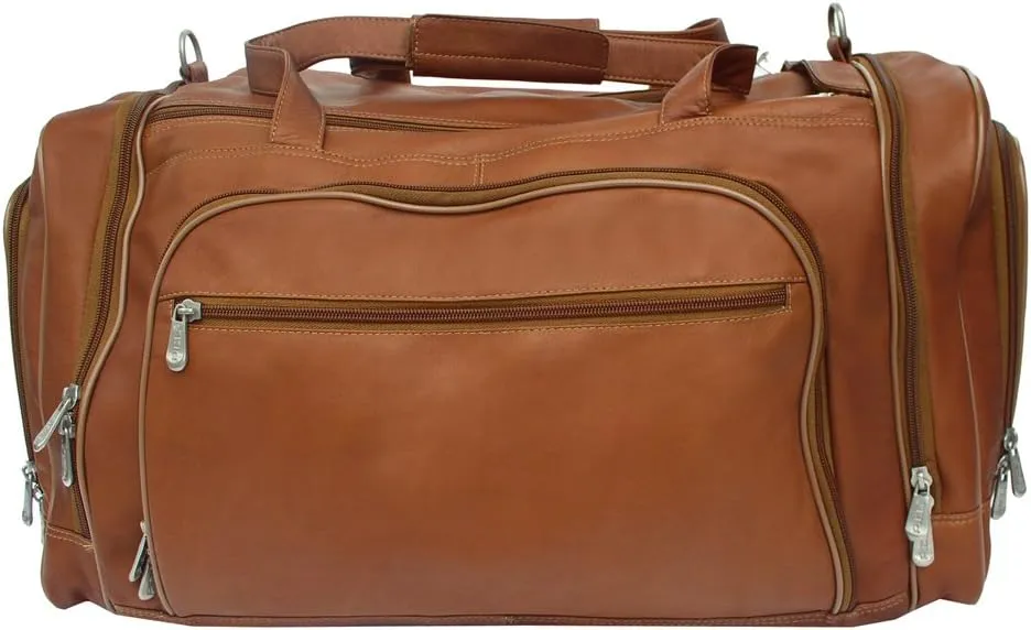 Multi-Compartment Duffel Bag, Saddle, One Size