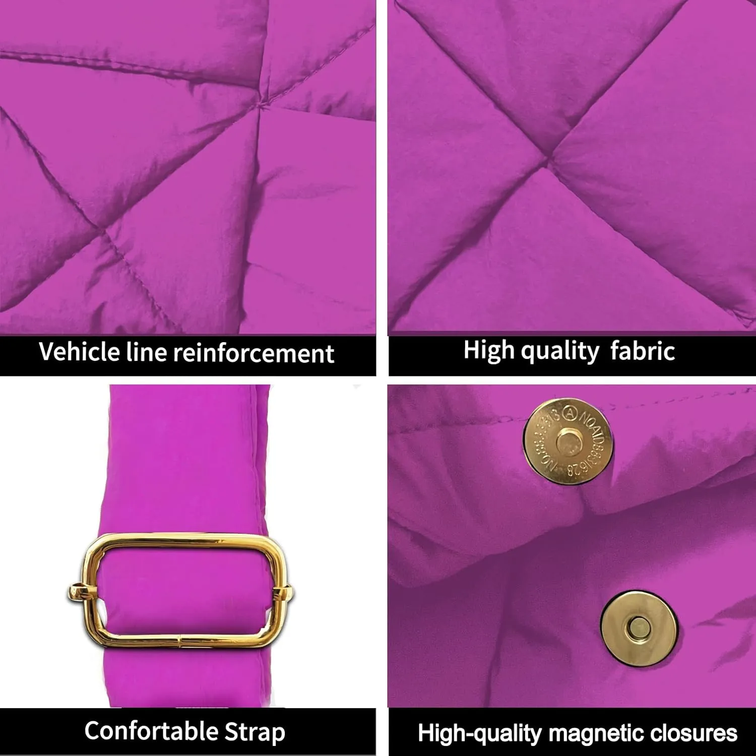 NAARIIAN Shoulder bags for women, Light-weight small puffer purses waterproof, hand-woven puffy bag crossbody handbag