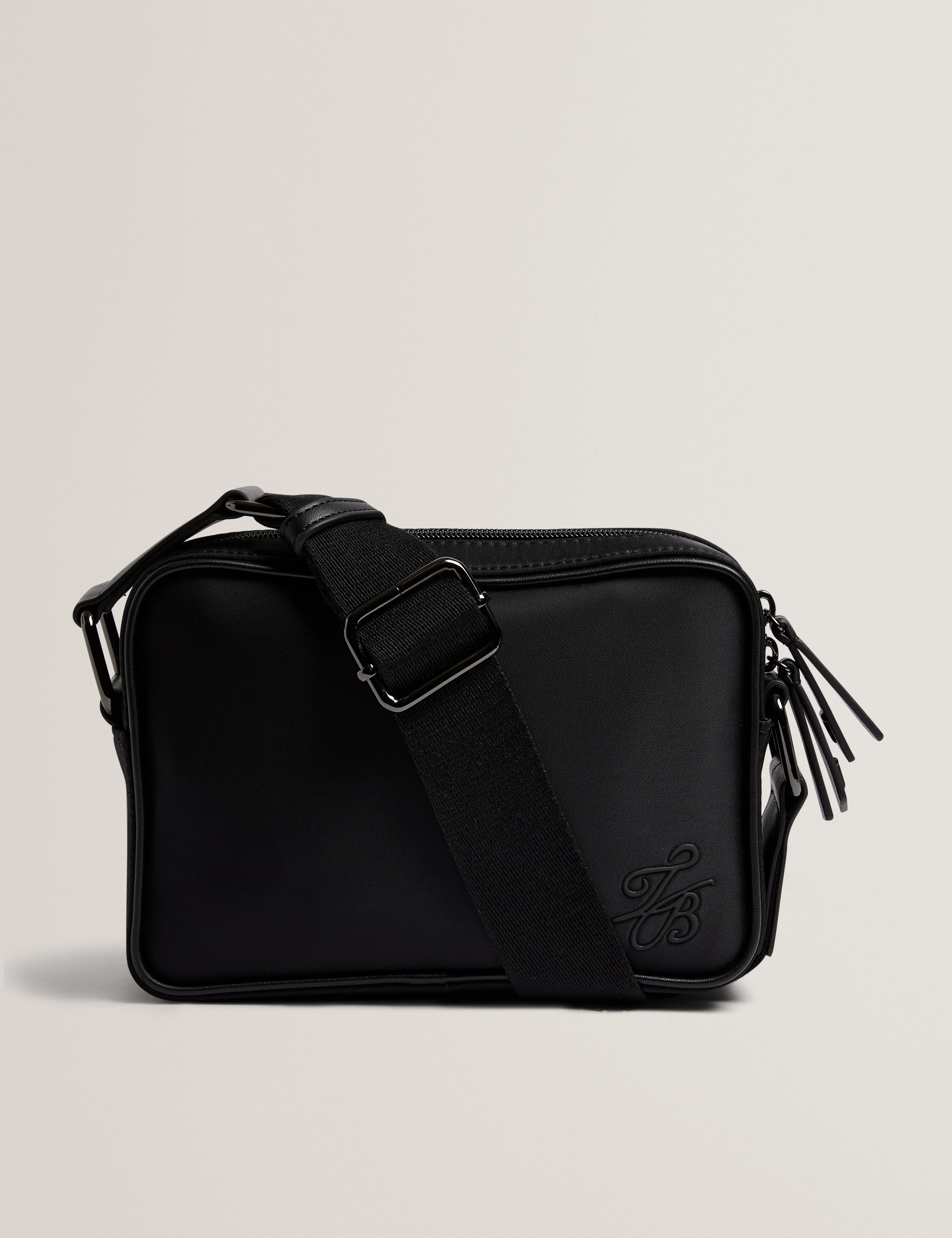 Nesbiit Nylon Tb Script Camera Crossbody Bag Black